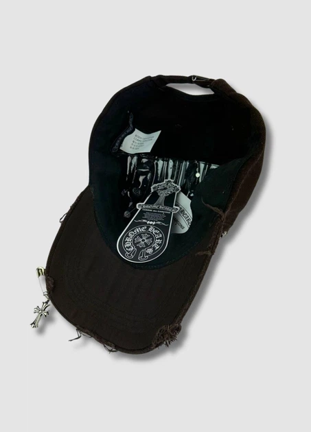 Кепка - Chrome Hearts / Хром Хартс 2 55-58 см. Коричневый - изображение 3