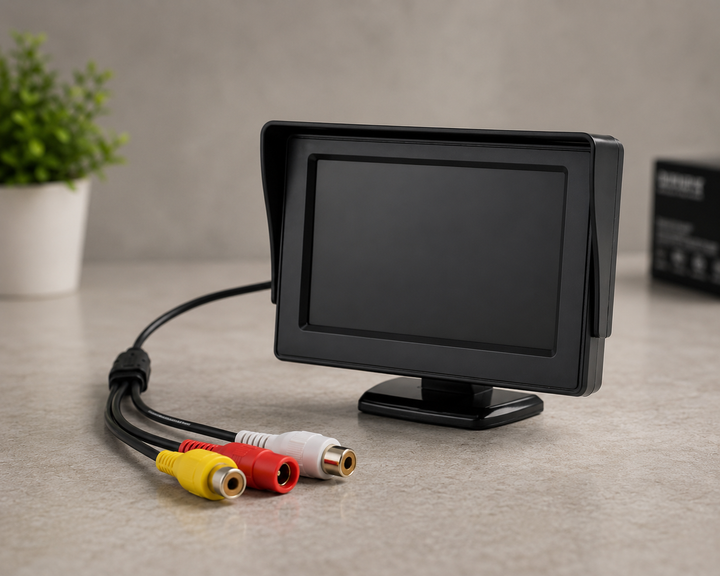 Дисплей LCD 4.3" для двох камер / Монітор для камери заднього виду / Автомобільний монітор для камери - зображення 4