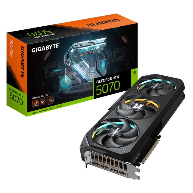 Видеокарта RTX 5070 12GB GDDR7 Gaming OC Gigabyte (GV-N5070GAMING OC-12GD) - Фото 1 Видеокарта RTX 5070 12GB GDDR7 Gaming OC Gigabyte (GV-N5070GAMING OC-12GD) - изображение 1