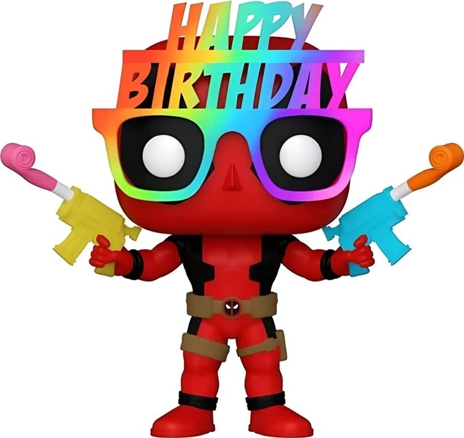 Figurka Funko Pop! Marvel Deadpool 783 Birthday Glasses Deadpool Bobble-Head Exclusive 54687 (889698546874) - Zdjęcie 2 Figurka Funko Pop! Marvel Deadpool 783 Birthday Glasses Deadpool Bobble-Head Exclusive 54687 (889698546874) - obraz 2
