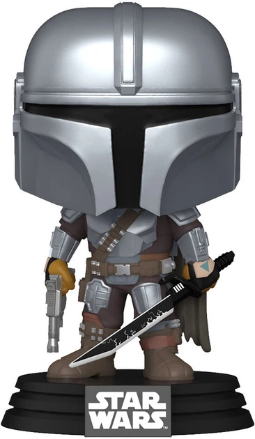 Figurka Funko Pop! Star Wars 663 The Mandalorian with Darksaber Bobble-Head 76550 (889698765503) - obraz 2