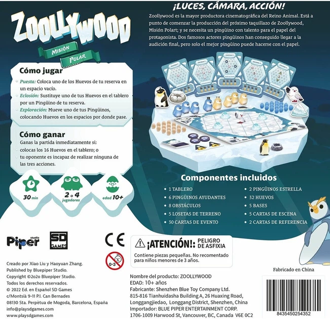 Gra planszowa SD Games Zoolywood (wersja hiszpańska) (8435450254352) - obraz 2