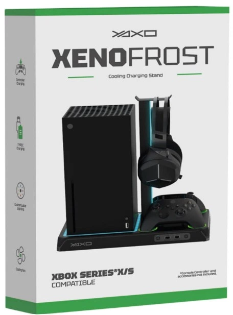 Охолоджуюча зарядна підставка YAXO XENO FROST для Xbox Series X/S Techno Black (YGXFCB01) - зображення 5