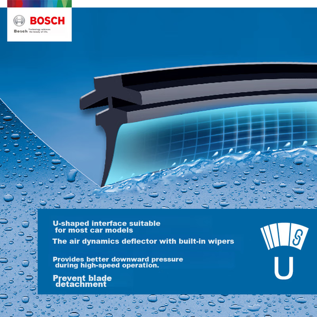 Щетки стеклоочистителя BOSCH 26/17 дюймов для Honda CR-V, Odyssey, Subaru Forester, Impreza - изображение 6