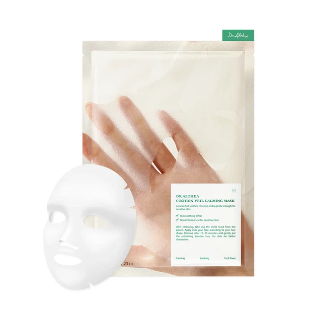 Маска для обличчя тканинна заспокійлива Dr.Althea Cushion Veil Calming Mask 1шт х 35г - Фото 1 Маска для обличчя тканинна заспокійлива Dr.Althea Cushion Veil Calming Mask 1шт х 35г - изображение 1