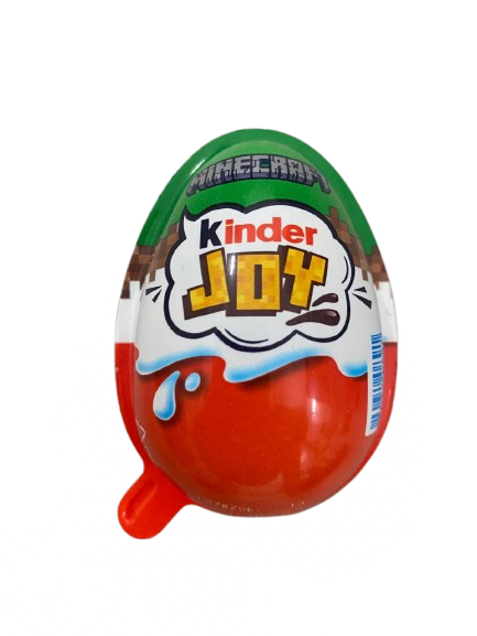 Шоколадні яйця Kinder Joy Minecraft 20г - Фото 1 Шоколадні яйця Kinder Joy Minecraft 20г - зображення 1