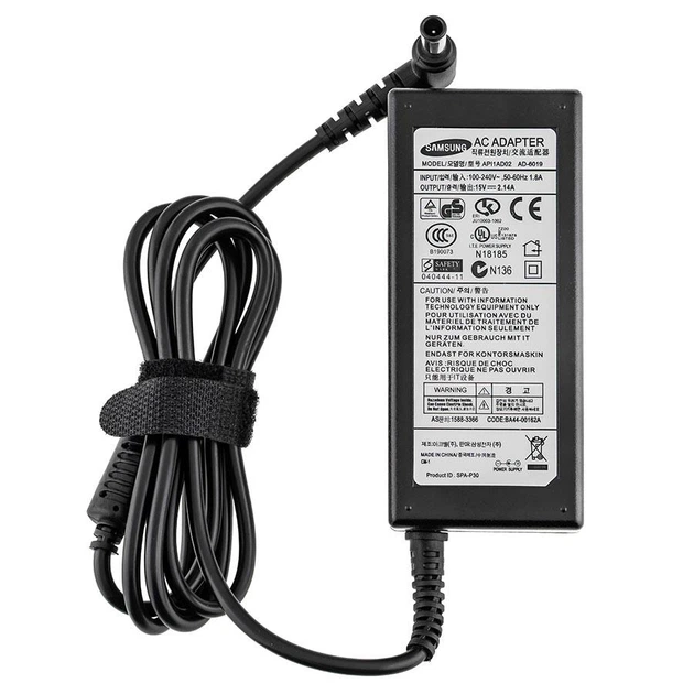 Блок живлення для монітора Samsung 15V 2.14A 33W 6.5*4.4мм+PIN чорний (без кабеля!) - изображение 3