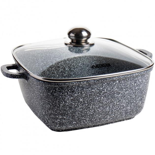Каструля-казан Benson BN-361 3 л з антипригарним покриттям та кришкою Black - Фото 1 Каструля-казан Benson BN-361 3 л з антипригарним покриттям та кришкою Black - зображення 1