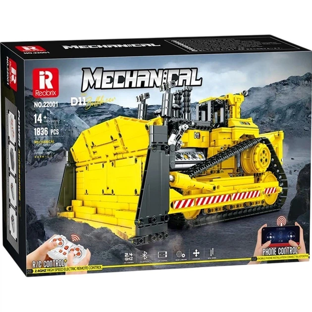 Конструктор Reobrix Mechanical D11 Бульдозер с пультом (22001) [160768] - изображение 3