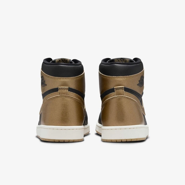 Чоловічі кросівки Air Jordan 1 Retro High OG золотистий з чорним 47.5 - изображение 3