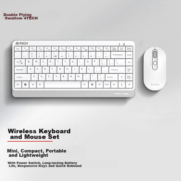 Комплект беспроводной A4Tech Fstyler FG1120 Wireless Ivory - изображение 5