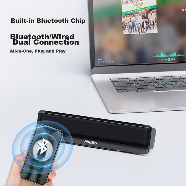Портативна колонка PHILIPS SPA2100 - Фото 4 Портативна колонка PHILIPS SPA2100 - зображення 4