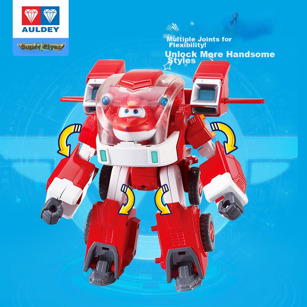 AULDEY Super Wings Super Equipment Carrier Transforming Robot Ledi with Mini Wings, Children's Toys, Birthday Gift - Фото 7 AULDEY Super Wings Super Equipment Carrier Transforming Robot Ledi with Mini Wings, Children's Toys, Birthday Gift - изображение 7