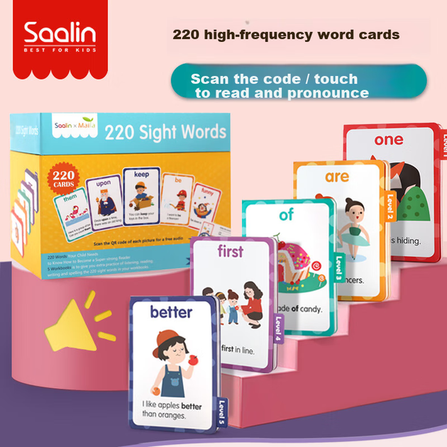 Карточки Shalin SAALIN английские обучающие, 220 шт - изображение 4