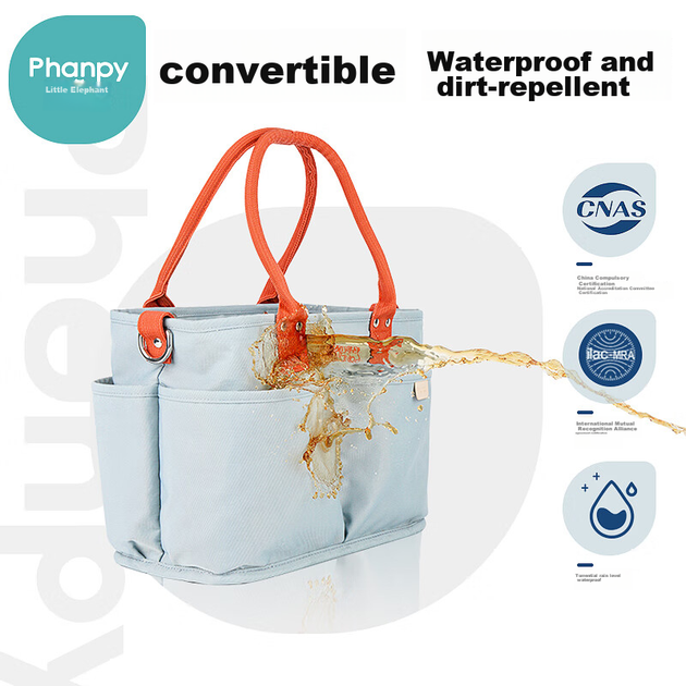 Сумка Xiaoyaxiang Mommy Bag великої місткості через плече, портативна сумка для мами, дитяча, легка, для вагітних, на відкритому повітрі (Yiqiu) - изображение 8