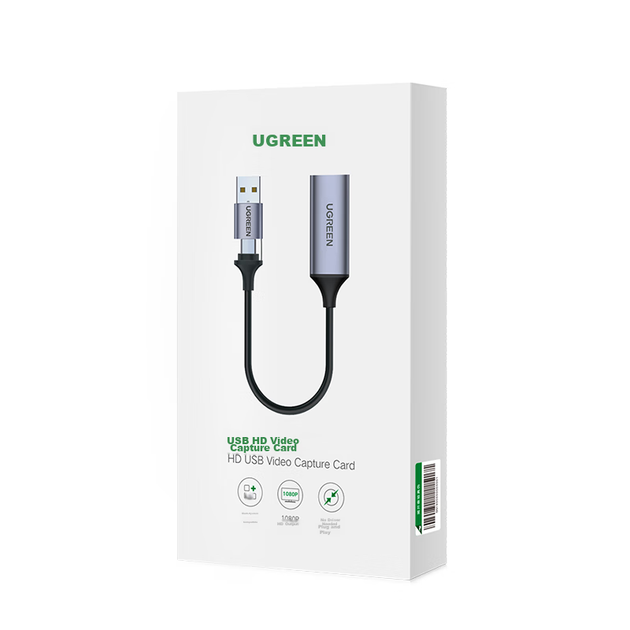 Відеокарта UGREEN HDMI, вхід 4K HD, сумісна з VR-камерами Sony, комп'ютерами Switch/PS5, смартфонами, планшетами для ігор та запису прямих трансляцій Douyin, конвертується в USB/Type-C - зображення 2