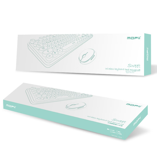 Комплект бездротової клавіатури та миші Mofii Sweet у стилі ретро-панк, офісна клавіатура та миша, миша, клавіатура комп'ютера, клавіатура ноутбука, білий - Фото 9 Комплект бездротової клавіатури та миші Mofii Sweet у стилі ретро-панк, офісна клавіатура та миша, миша, клавіатура комп'ютера, клавіатура ноутбука, білий - изображение 9