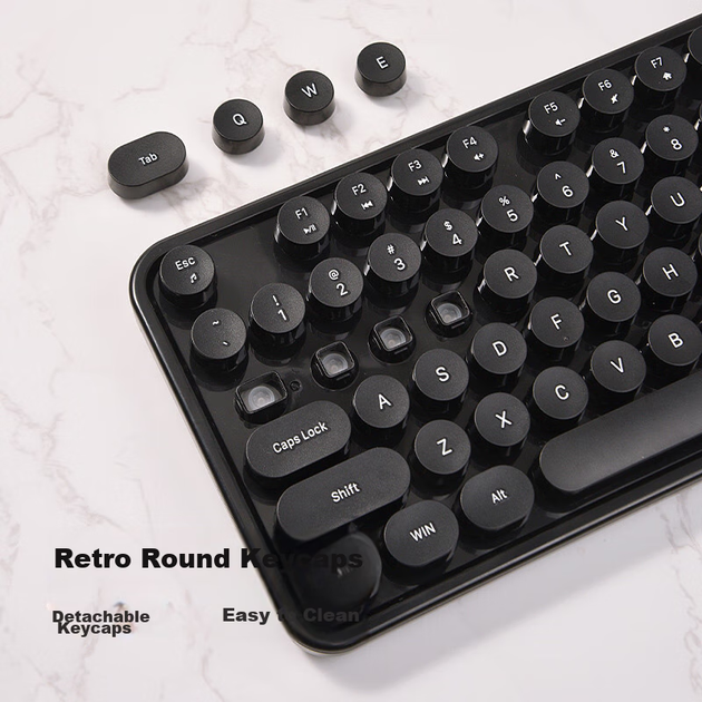 Комплект бездротовий Mofii Sweet Retro Punk 2.4 ГГц Black - зображення 6