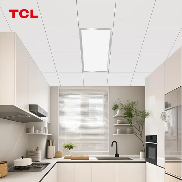 Светильник TCL кухонный светодиодный потолочный панельный встраиваемый алюминиевый, 300x600 - изображение 9