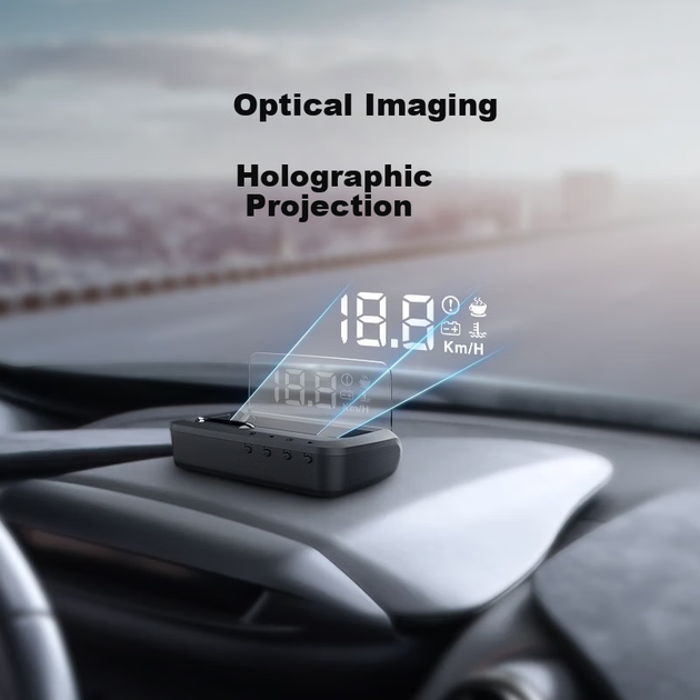Дисплей Zianpingxian H80 HUD автомобільний універсальний з OBD-швидкістю - зображення 6