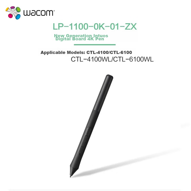 Ручка Wacom LP-1100, чутлива до тиску, цифровий планшет CTL-4/6100/WL, спеціальний оригінальний аксесуар - изображение 6