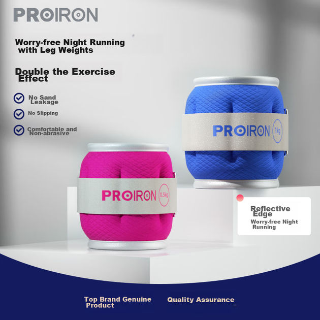 PROIRON Puli'ai Набедренные утяжелители с песком для бега и тренировок, для детей и взрослых, розовые, 0,5 кг*2 - Фото 5 PROIRON Puli'ai Набедренные утяжелители с песком для бега и тренировок, для детей и взрослых, розовые, 0,5 кг*2 - изображение 5