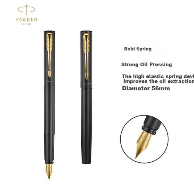 Ручка PARKER перьевая фирменная деловая, подарочная, Weiya XL Classic Black Gold Clip - Фото 4 Ручка PARKER перьевая фирменная деловая, подарочная, Weiya XL Classic Black Gold Clip - изображение 4