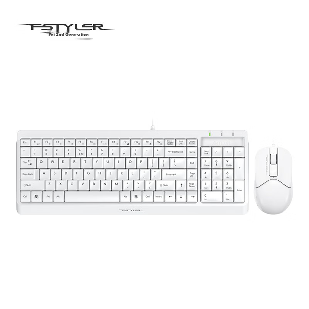 Комплект проводной A4Tech Fstyler F1512 USB Ivory - изображение 9