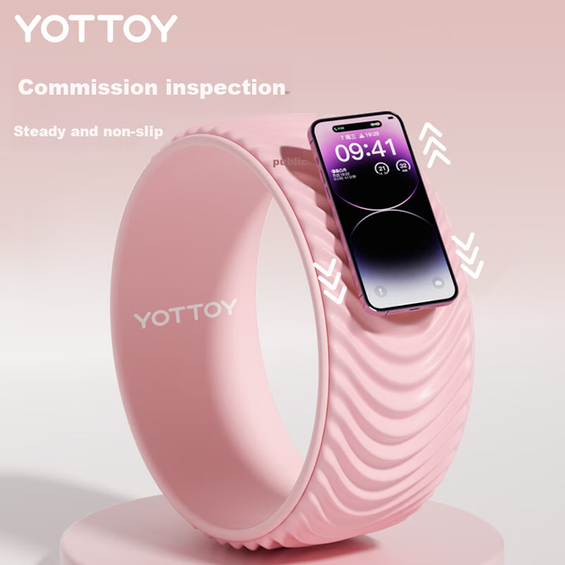 Йога-колесо Yottoy для раскрытия спины, оборудование для йоги, йога-колесо для начинающих, корректор осанки, волшебное кольцо, пилатес-круг - изображение 11