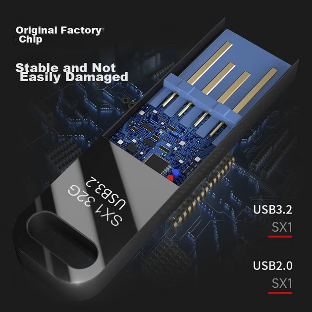 Флеш память USB Lenovo SX1 32GB USB 3.2 Gen1 - изображение 7