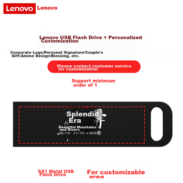 Флеш память USB Lenovo SX1 32GB USB 3.2 Gen1 - изображение 9