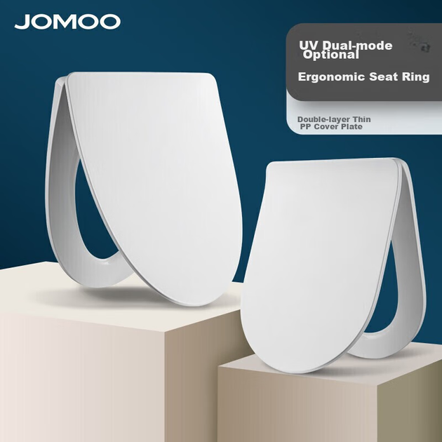 Универсальная накладка на сиденье унитаза JOMOO, узкая, стандартная, с плавным закрыванием и быстрым снятием, аксессуар для унитаза U-образной формы 97167 - изображение 5