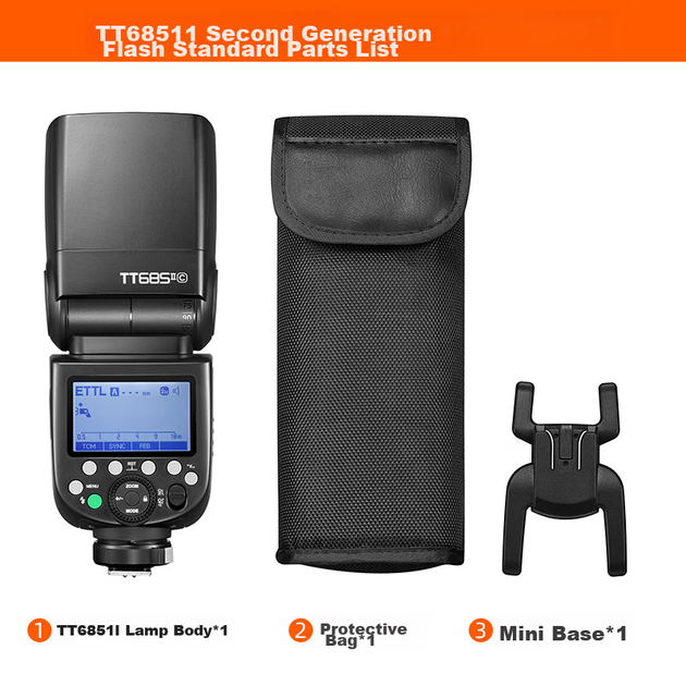 Спалах Godox TT685II другого покоління з кріпленням на гарячий башмак для дзеркальних та бездзеркальних камер, високошвидкісна синхронізація TTL, фотозйомка на свіжому повітрі, портретна фотозйомка, модель, заповнююче світло, версія Sony - Фото 5 Спалах Godox TT685II другого покоління з кріпленням на гарячий башмак для дзеркальних та бездзеркальних камер, високошвидкісна синхронізація TTL, фотозйомка на свіжому повітрі, портретна фотозйомка, модель, заповнююче світло, версія Sony - зображення 5
