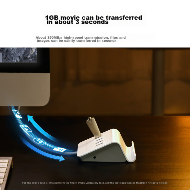 UGREEN USB Hub 3.0 Expansion Dock, 4-Port HUB Converter Hub Splitter, Laptop Desktop Computer MultiPort Hub Extension Cable Adapter with Power Port - изображение 3