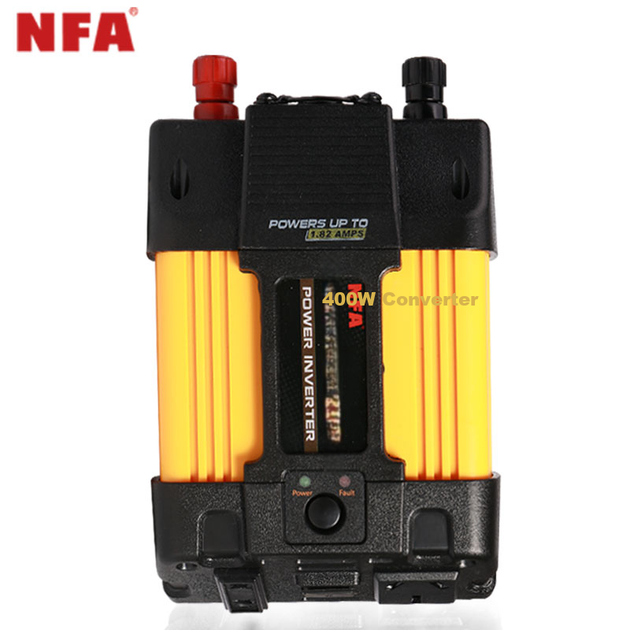 Автомобільний інвертор живлення NFA 12V до 220V 400W двопровідний автомобільний холодильник прикурювач інвертор 7823N - зображення 11