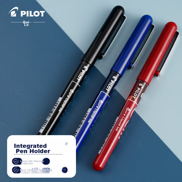 Ручка кулькова PILOT BL-VB5, гелева, чорна, 0.5 мм, 12 шт - зображення 8