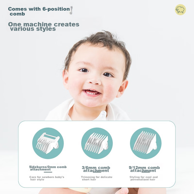 Машинка для стрижки волос Yijan Baby детская электрическая, HK500A - изображение 5