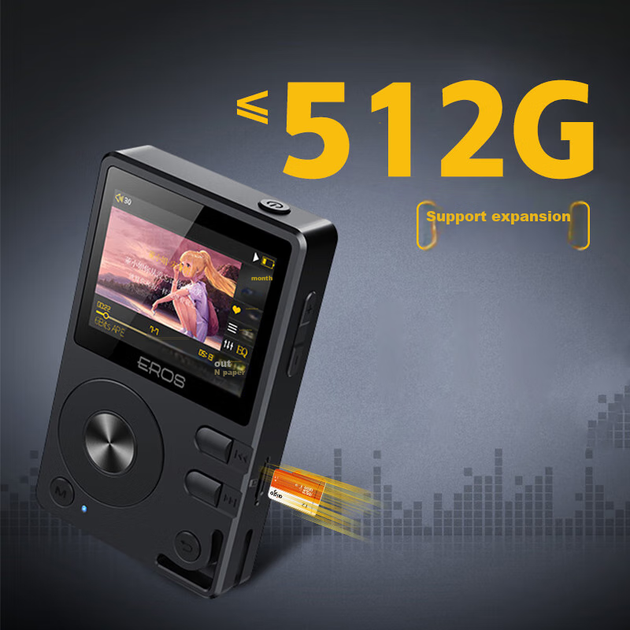 Плеєр Aigo EROS Q Bluetooth MP3 без втрат якості, HIFI, DSD, сірий - Фото 7 Плеєр Aigo EROS Q Bluetooth MP3 без втрат якості, HIFI, DSD, сірий - зображення 7