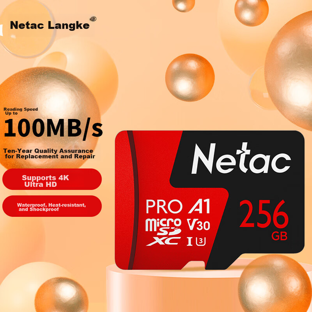 Карта пам'яті Netac High Endurance microSDXC 256GB UHS-I U3 V30 A1 - зображення 5