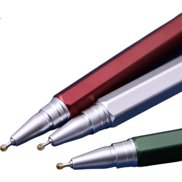 Ручка Pentel BLN665D-AE гелевая деловая металлическая, 0.5мм, быстросохнущая, зеленая - изображение 3