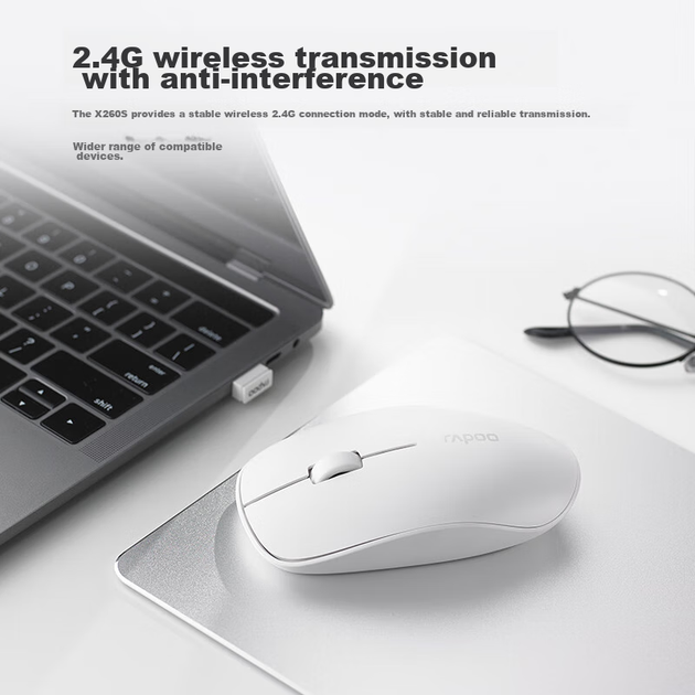 Комплект беспроводной Rapoo X260S Wireless Pink - изображение 5