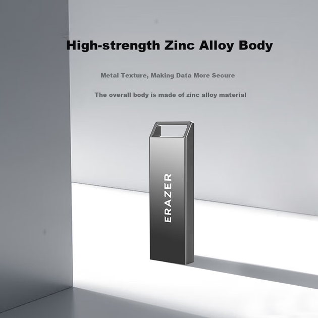 Флеш-накопитель Lenovo Ecosystem Brand Yinengzhe 16 ГБ USB 2.0, высокоскоростной, цвет «оружейная сталь», мини-USB-накопитель для автомобиля и офиса, металлический корпус. - изображение 8