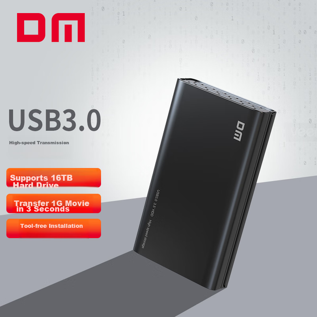 Зовнішній корпус для жорсткого диска DM, 3,5-дюймовий HD035, USB 3.0, послідовний порт SATA3, корпус для зовнішнього SSD і HDD диска для ноутбука та настільного комп'ютера. - зображення 7