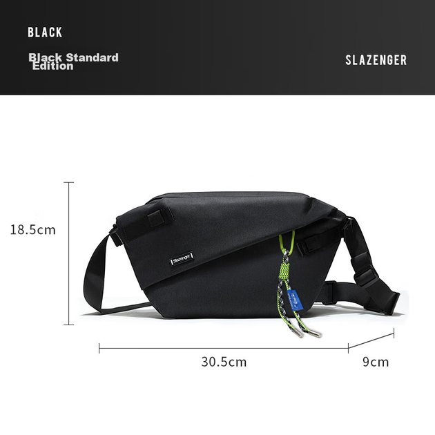 Сумка Slazenger Crossbody через плечо для мужчин/женщин вместительная, поясная, повседневная - Фото 6 Сумка Slazenger Crossbody через плечо для мужчин/женщин вместительная, поясная, повседневная - изображение 6