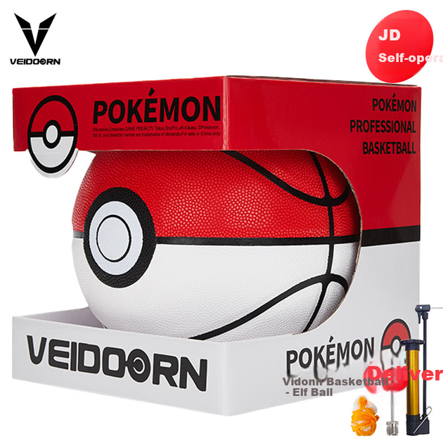 Баскетбольный мяч VEIDOORN Pokemon в подарок, фирменный мяч Pokemon, размер 7, баскетбольный мяч из искусственной кожи для тренировок в помещении и на открытом воздухе. - изображение 4