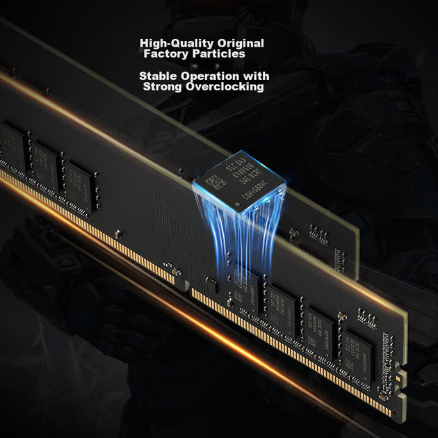 Оперативная память Netac Yuanying II DDR4-2666 16384MB PC4-21300 Black (NTNYY2D416C19-SK) - изображение 4