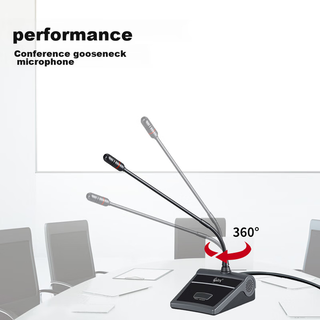 Микрофон конденсаторный Weishu YC610-1 проводной XLR настольный для конференций - Фото 7 Микрофон конденсаторный Weishu YC610-1 проводной XLR настольный для конференций - изображение 7