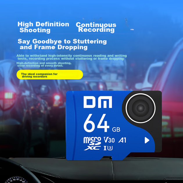 Карта памяти DM Daimai microSDXC 64GB V30 Blue Card - изображение 3