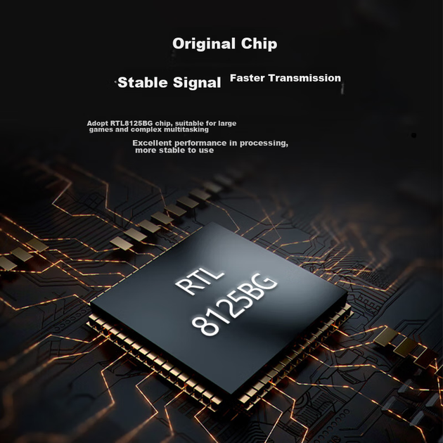 Сетевая карта EB-LINK PCIE Gigabit Single-Port 2.5G для игрового настольного компьютера, внутренний проводной Ethernet-адаптер 2500 Мбит/с. - изображение 7