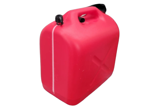 Каністра пластикова HDPE для палива 20 л з прозорою мірною смугою і лійкою + повітряний клапан - зображення 2